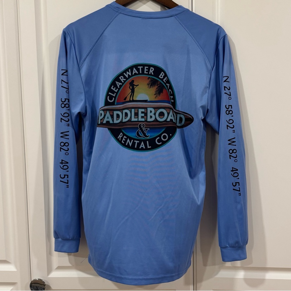 Blue Long Sleeve Paddleboard Shirt - Picture 5 of 5